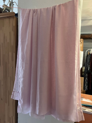 HEMTEX uudet vaal.pun verhot 2 kpl 124 cm x 240 cm