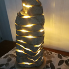 Kivi led-valo laavakivestä - pikkukuva 4