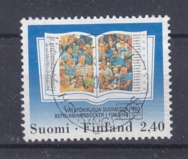 Väestökirjat kaunisleimaisena.