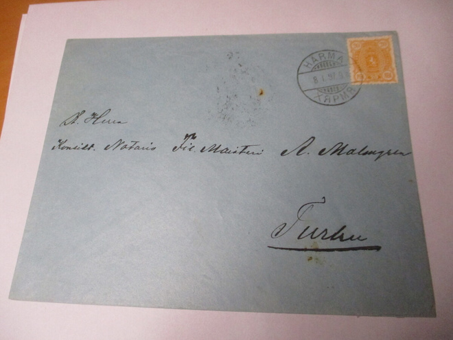 1897 Härmä venäläisleima kuorella