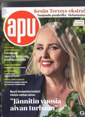 Apu n:o 24 2021 Maarit Hurmerinta. Anu Pentik. Avoimen maan