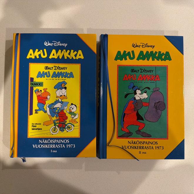 Aku Ankka näköispainos 1973 Osat 1 ja 2