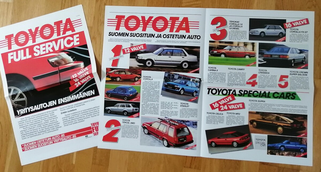 1986 Toyota Celica Corolla Supra jne esite
