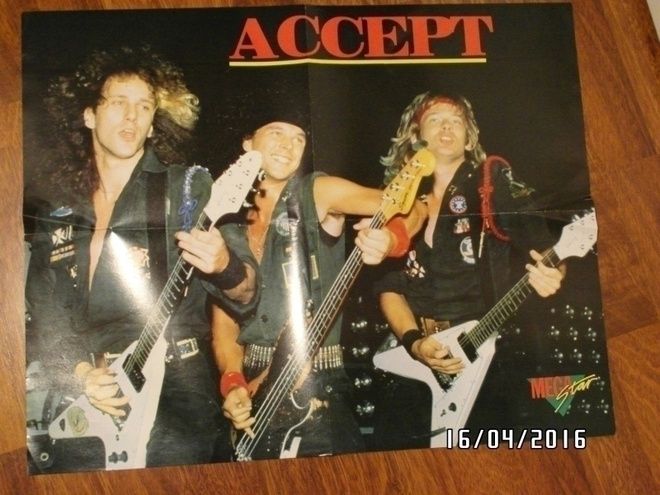 Accept – MegaStar-lehden juliste 1986 (UUSI)