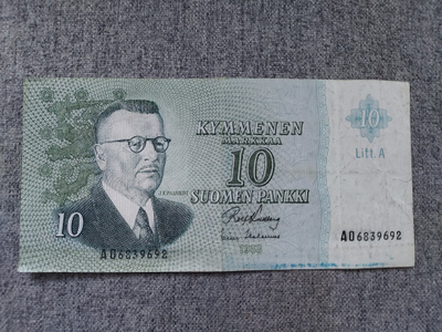 Kymmenen markkaa seteli