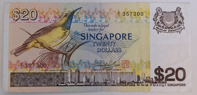 Singapore 20 Dollars 1979 A/1