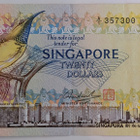 Singapore 20 Dollars 1979 A/1 - pikkukuva 1