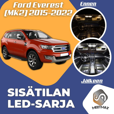 Ford Everest (MK2) Sisätilan LED-sarja 8-osainen