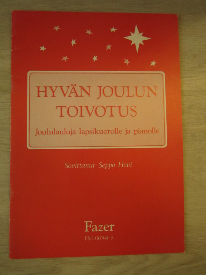Hyvän joulun toivotus – joululauluja lapsikuorolle ja pianol