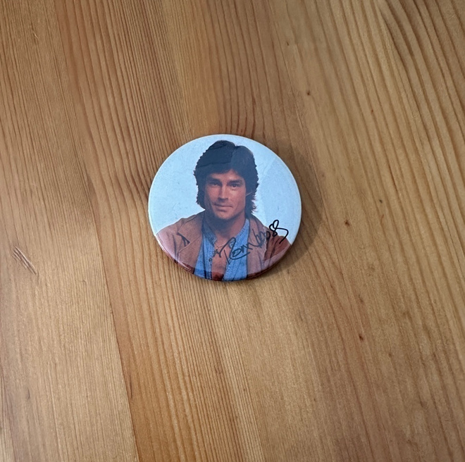 Kauniit ja rohkeat- Ron Moss -rintamerkki
