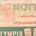 Motti – pääsylippu Olympiakisoihin 1952, juliste , K3 + - pikkukuva 1