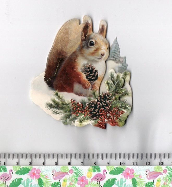 3D KORTTIKUVA °°~ORAVA LUMIHANGELLA ~°° /Kimalle (49)