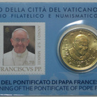 2013 Vatikaani 50c + 0,70€ postimerkki No 3 COINCARD - pikkukuva 1