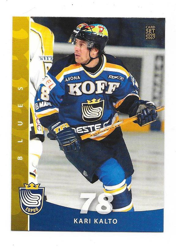 2006-07 CardSet #12 Kari Kalto Espoo Blues