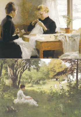 4 korttia Albert Edelfelt