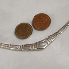 Greek Key Meander hopea kaulakoru 925 - pikkukuva 3