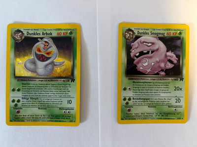 Dunkles Arbok ja Dunkles Smogmog (Team Rocket) HOLO