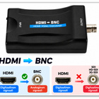 HDMI -> BNC muunnin PAL/NTSC + 3,5 mm äänilähtö #32281 - pikkukuva 2
