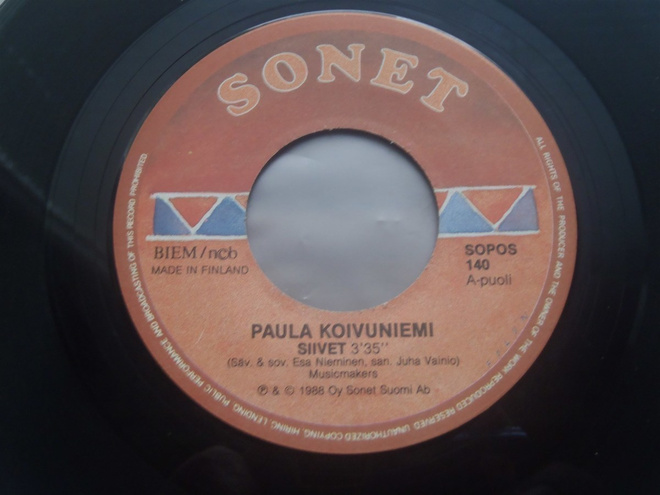 PAULA KOIVUNIEMI - SIIVET 7" single