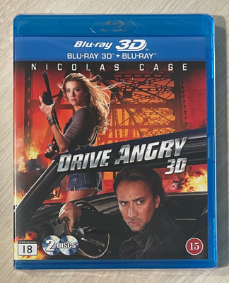 Drive Angry (2011) Blu-ray 3D + Blu-ray (UUSI)