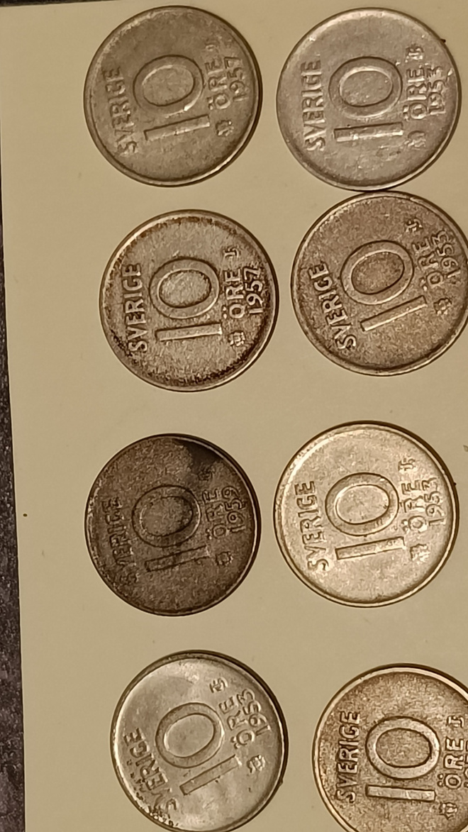 Ruotsi 10 ö. 16 kpl hopia
