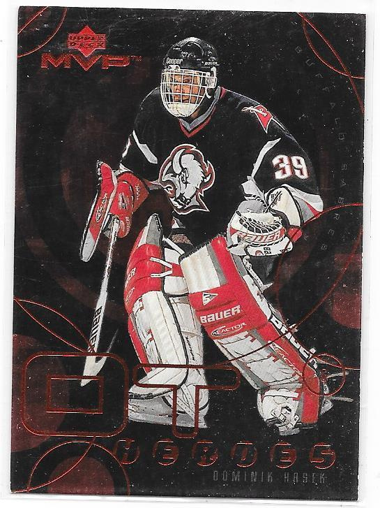 99-00 Upper Deck MVP OT Heroes #OT7 Dominik Hasek Buffalo MV