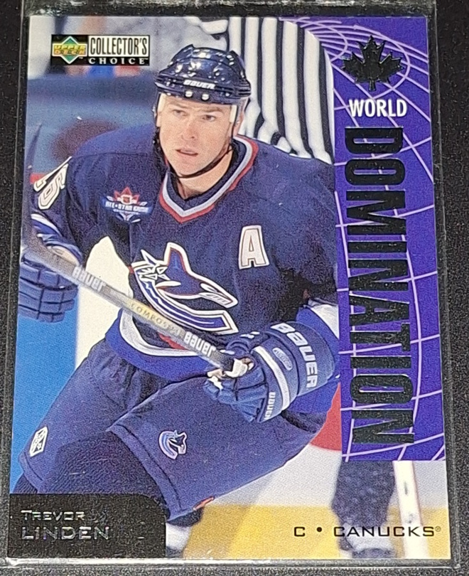 1997-98 UD Collector's Choice World Domination Trevor Linden