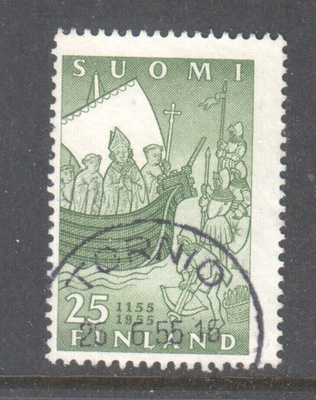 1955 25 mk Suomen kirkko loistoleimalla