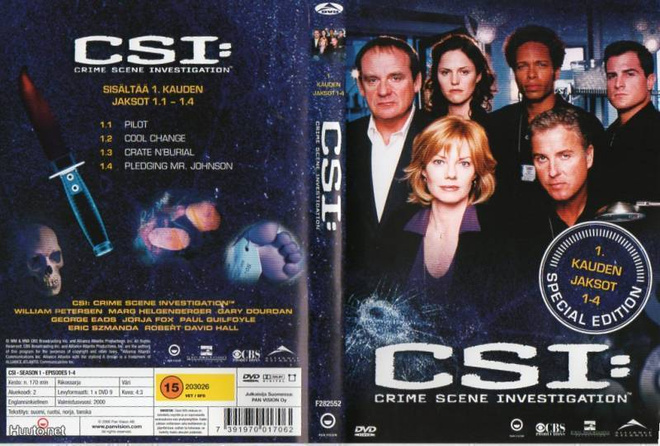 CSI 1 KAUDEN JAKSOT 1-4	(1 211)	K	-FI-	DVD				170min