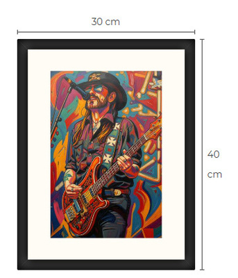 Uusi Lemmy Motörhead art print 30 cm x 40 cm