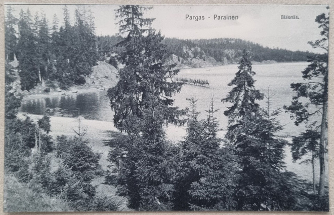Parainen Bläsnäs postikortti+negatiivi