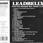 LEADBELLY; Private party - pikkukuva 2