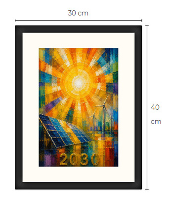 Uusi SDG Kestävä kehitys 2030 art print taulu 30 cm x 40 cm
