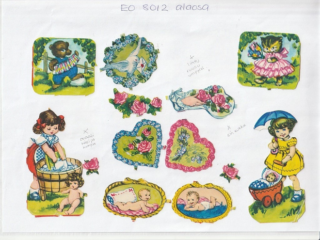 ~ EO 8012, lapset ja eläimet-arkki IRTO-kuvina, alaosa ~