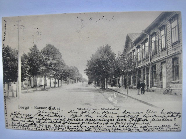 VANHA Postikortti Porvoo 1902