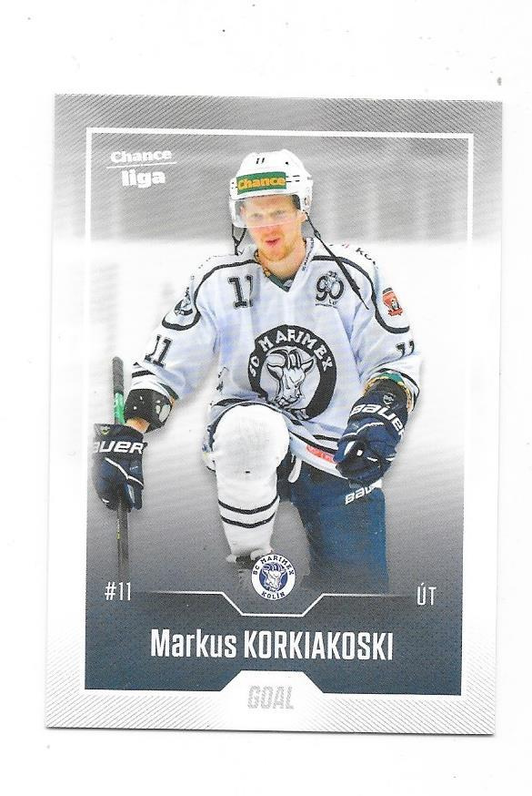 22-23 Tsekki 2.liga #320 Markus Korkiakoski SC Kolin Kärpät