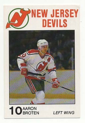 Aaron Broten 88-89 New Jersey Devils Team Issue