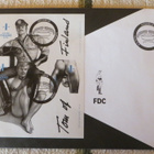 tom of finland postimerkkiarkit 5kpl + kuori - pikkukuva 3