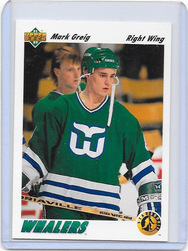 1991-92 Upper Deck Star Rookie #456 Mark Greig Hartford