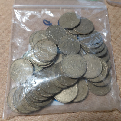 20-penniä AlPr 1971-1975 158g