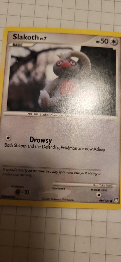 Slakoth Lv.7 (MT 99) Mysterious Treasures Pokemon TCG card