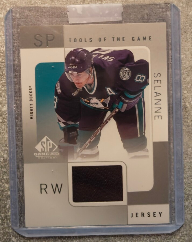 Teemu Selänne 2000-01 SP Game Used Tools Of The Game Jersey
