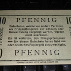 Germany Saksa 10 Pfg Leiri Zossen sotavanki valuuttaa UNC - pikkukuva 2