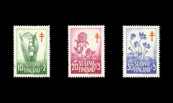 493-5 ** Tuberkuloosi kukkia (1958)