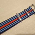 NATO 20mm ranneke tumman sin/pun/sin raidat - pikkukuva 3