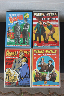 Pekka ja Pätkä dvd-elokuvat 4 kpl