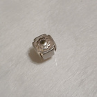 Authentic Pandora Sterling Silver Triangle Blossom - pikkukuva 1