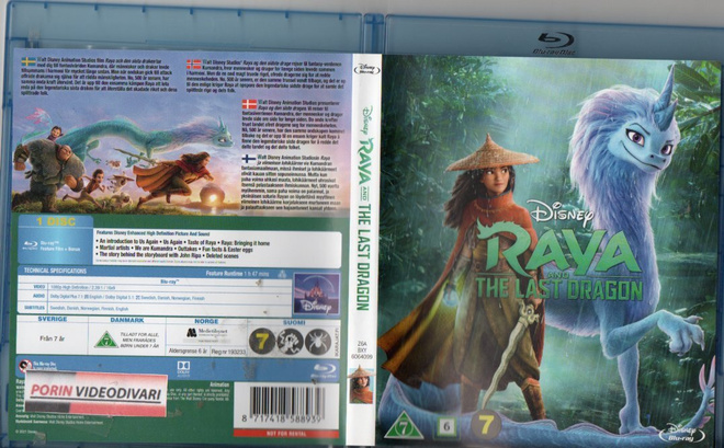 Raya And The Last Dragon	(84 501)	k	-FI-	BLU-RAY				2020	1h