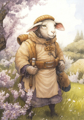 Seikkailija-lammas ja kukkiva puu