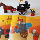 Vanha lego, hevoskärry #6022 + ohje, horse cart - pikkukuva 3